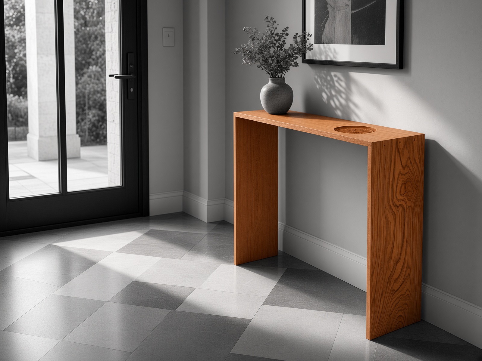 Wooden console table